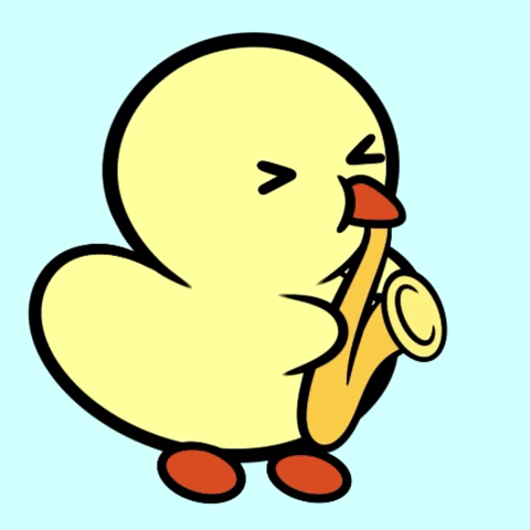 Duck Saxophone GIF