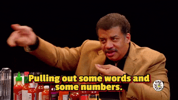 Neil Degrasse Tyson Words GIF by First We Feast