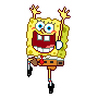 happy spongebob squarepants Sticker