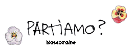 Partiamo Sticker by Blossom zine