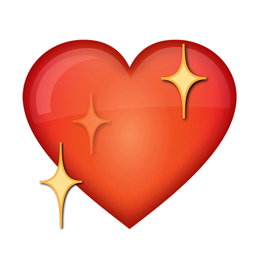 In Love Heart Sticker by emoji® - The Iconic Brand
