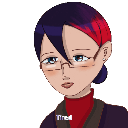 Tired Sticker
