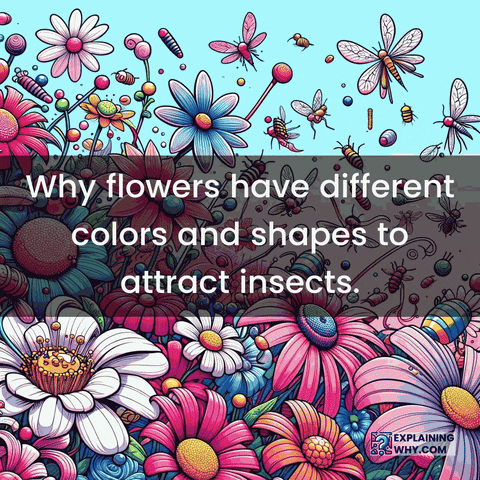 Pollination Colorful Flowers GIF by ExplainingWhy.com