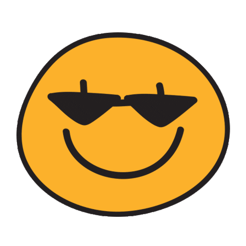 Happy Fun Sticker by Mia Glansie