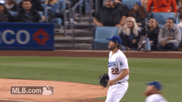 los angeles dodgers kershaw GIF by MLB