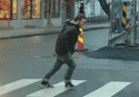 silly storm wind edition walks GIF