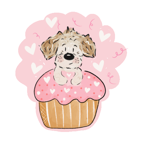 Pink Hearts Sticker by Winkeltjevanbeer