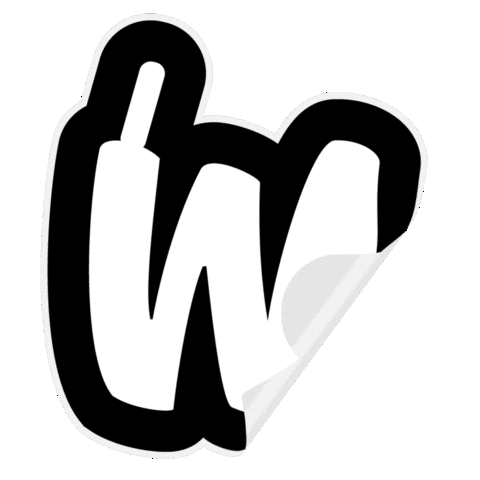 Sticker W Sticker by Fancy Dots