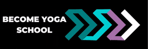 becomeyogaschool logo arrow sparkle yoga GIF