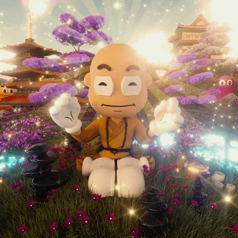 Flower Meditating GIF by SuperTrip64