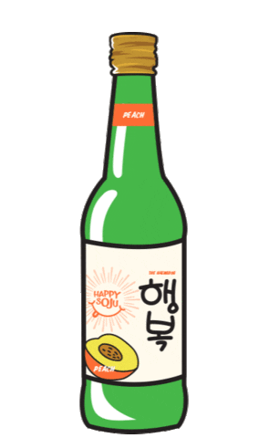 Happy Soju Indonesia Sticker