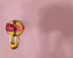 Clay Animation Hotair Balloon GIF