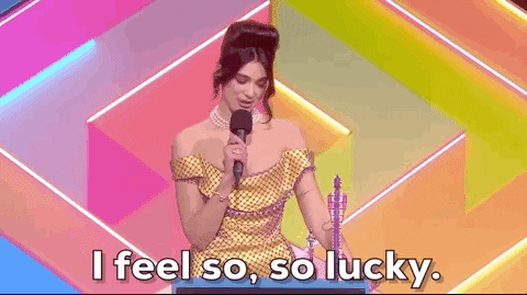 I Feel So Lucky Dua Lipa GIF by BRIT Awards by brits