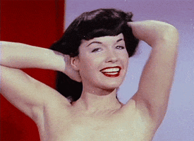 pin up bettie page GIF