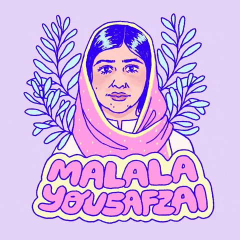 Malala Yousafzai Women GIF by Radhia Rahman
