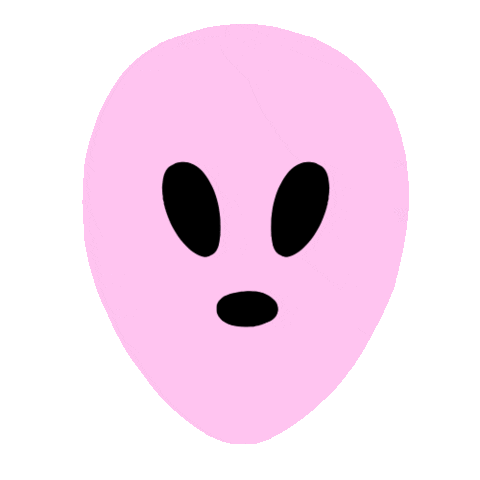 Area 51 Pink Sticker by Léa Binda