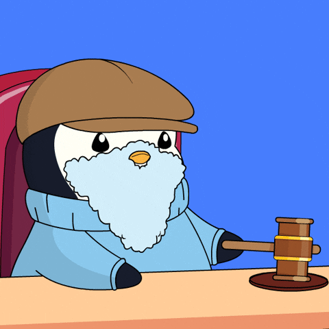 Your Honor Penguin GIF by Pudgy Penguins