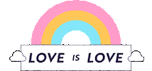 In Love Rainbow Sticker