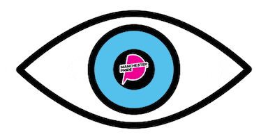 Blue Eye Sticker by Manchester Pride