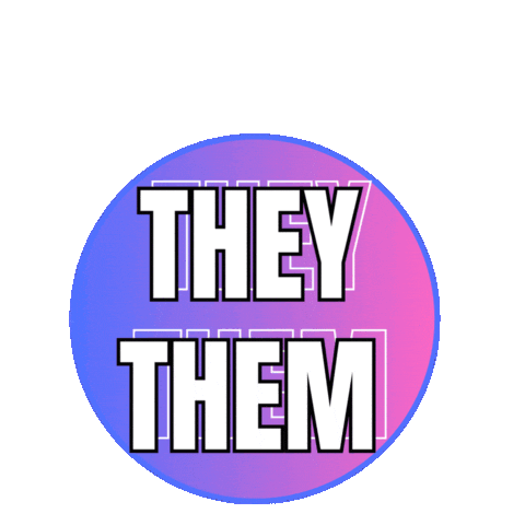 Echo Pronouns Sticker by Day of Pink