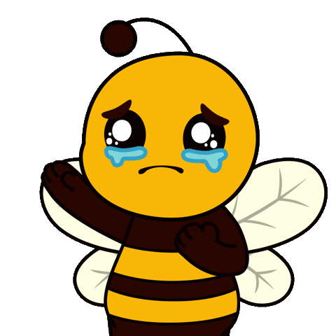Sad Tears Sticker by Plan Bee Studios