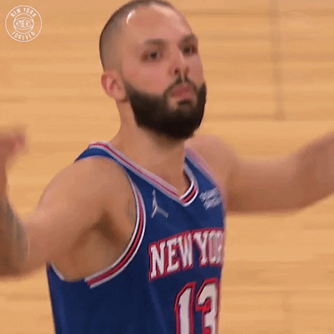 Yell Lets Go GIF by New York Knicks