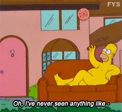naked the simpsons GIF