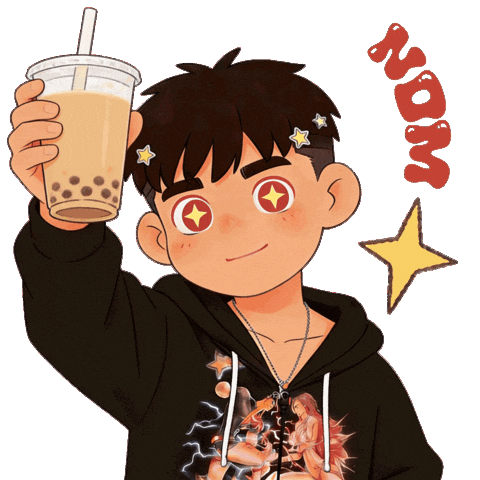 Bubble Boba Sticker by Fox Fairies Malaysia