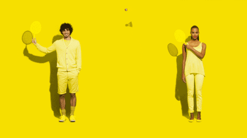 Thierry Van Biesen art fashion yellow spring GIF
