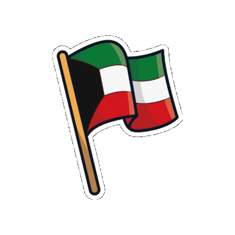Flag Kuwait Sticker By Uula.gif