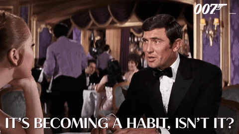 George Lazenby Habit GIF by James Bond 007 - Find & Share on GIPHY