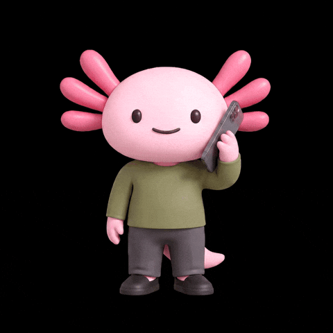 Pink Axolotl GIF by Hello Axel