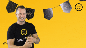 Excited Party GIF by SocialHub