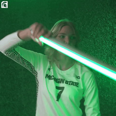 Go Green Star Wars GIF by Michigan State Athletics