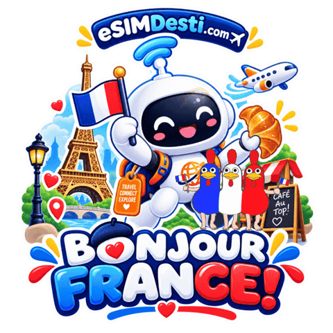 France Voyager Sticker by Esimdesti