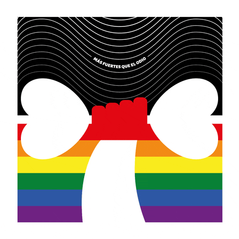 nehnah pride love is love pride flag lgtbiq GIF