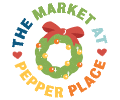 Farmers Market Wreath Sticker by marketatpepperplace