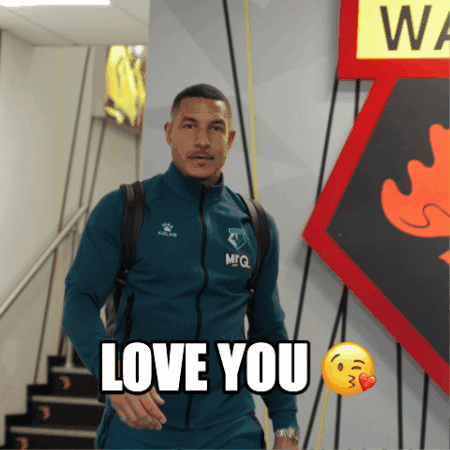 I Love You Kiss GIF by Watford Football Club