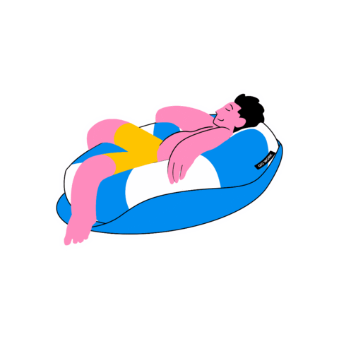 Relax Swimming Sticker by GoWork