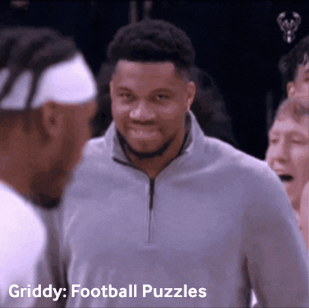 Milwaukee Bucks GIF by Griddy Football Puzzles