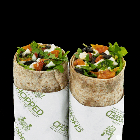 Hungry Wrap GIF by Freshly Chopped
