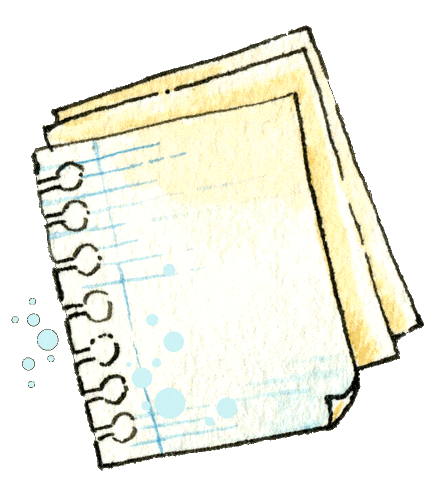 Stationery Paper Notes Sticker by Linouspots