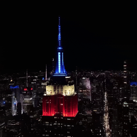 United States Usa GIF by Empire State Building