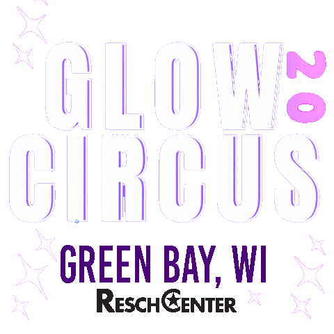 Glow Green Bay Sticker by Resch Center Complex