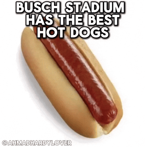 Hot Dog Cardinals GIF