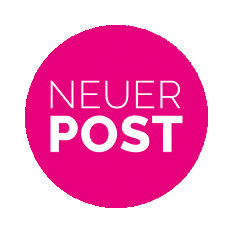Pink Neuer Post Sticker by Werbewolke