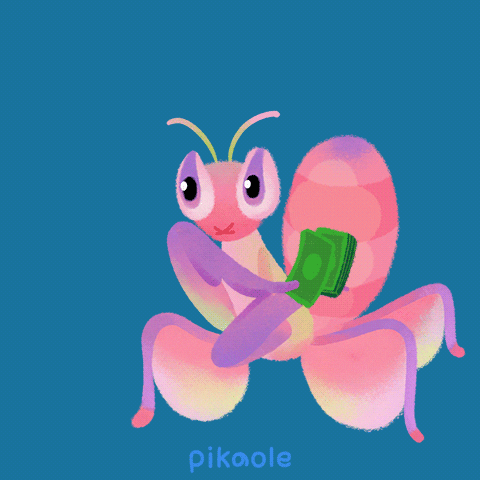 Orchid Mantis Money GIF by pikaole