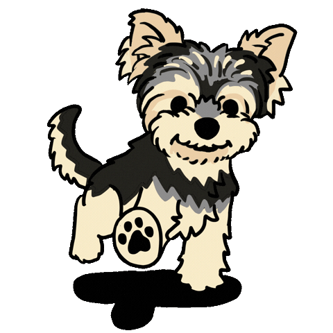 Yorkshire Terrier Dog Sticker by うちクリ
