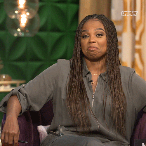 TV gif. Jamele from Cari and Jemele Won't Stick to Sports nods her head approvingly. 