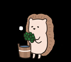 サウナ GIF
